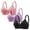 Black,Light Purple,Pink, variant on Women's Full Coverage 3 Pack Supportive Adjustable Straps Comfortable T-Shirt Bra