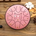thumbnail image 4 of 6 Inch 11 Tone Hand Drum Steel Tongue Drum for Young Man Adults Meditation Music Therapy Instrument(Pink), 4 of 4