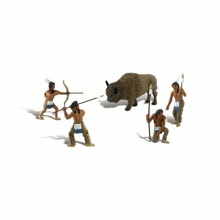 Native American Hunter Figurines 5/pkg