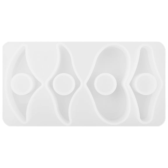 USHOBE Multi Use Transparent Bookmark Mold for Creating Resin Flower Bead Designs