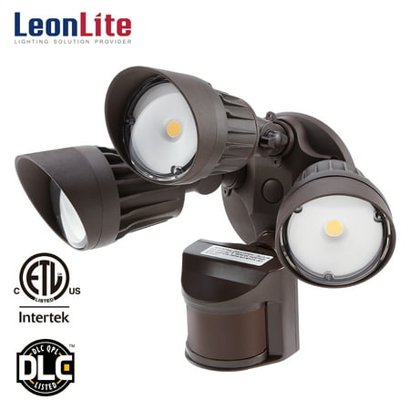 30W Outdoor Security Lights, 3-Head LED Motion Security Lights for Yard, Garage, 5000K Daylight,
