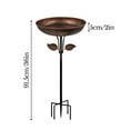 thumbnail image 3 of Bird Bath, Outdoor Bird Feeders with Metal Stake, Bird Bowls For Garden Yard Lawn, 3 of 5