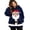 Blue, variant on Women Christmas Cat Cuddle Pouch Hoodie Pouch Hoodie, Warm Soft Kangaroo Pocket for Purr Pup, Puppy Carrier Sweatshirts Big Size Zip Front