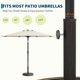 thumbnail image 4 of Soporte para Sombrilla de Patio Exterior – Base Redonda de Resina Anticorrosiva de 26.5 lb, Adaptador Ajustable para Mástiles de 1.5" a 2.1", Compatible con Sombrillas de 7.5 a 11 Pies, 4 of 6