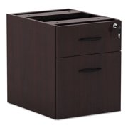 Alera 2 Drawers Vertical Lockable Filing Cabinet, Brown