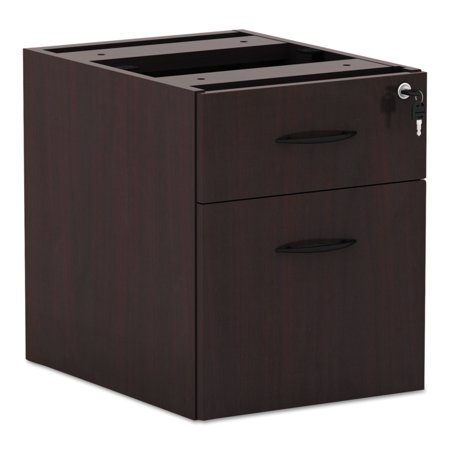 Alera 2 Drawers Vertical Lockable Filing Cabinet, Brown