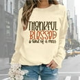 thumbnail image 2 of Women Crew Neck Pullover Oversized Sweatshirt Graphic for Women Oversize Sweatshirts Women Long Sleeve Crewneck Letter Printed Lightweight Loose Sweatshirts Blouse Top Xxxl, 2 of 7