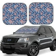 thumbnail image 2 of Picia Rose Flowers 2 Piece Car Windshield Sun Shade Foldable | Foldable Sun Shield for Front Window Blocks UV Rays and Keeps Your Vehicle Cool-Small, 2 of 7