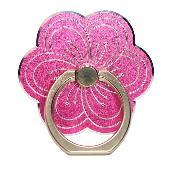 Cell Phone Ring Holder Flower Shape Phone Ring Holder Metal Finger Grip Finger Kickstand 360° Rotation Universal Finger Ring Phone Grip Compatible with All Smartphone