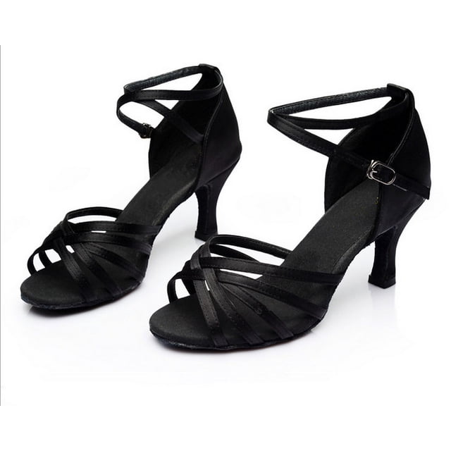 Venta caliente de zapatos de baile de tango/salón de baile latino para mujer, zapatos de baile profesionales de Salsa con tacón para niñas y mujeres de 5cm/7cm