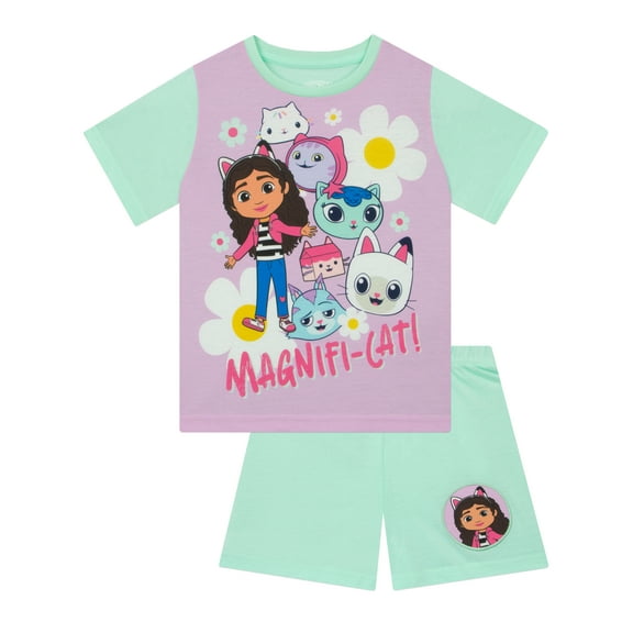 Gabby's Dollhouse Girls Pajamas Green Sizes 4-10