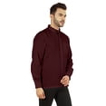 thumbnail image 3 of Bestman Solid Button Down Shirt For Men Long Sleeve With Patch Pocket Formal Business Wear, 3 of 7