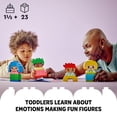 thumbnail image 2 of LEGO DUPLO My First Big Feelings & Emotions Interactive Toy, Colored Building Bricks and 4 Characters, Social and Emotional Play for Preschoolers, 1 Year Old and Up, 10415, 2 of 5