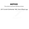 thumbnail image 2 of Transit Auto Rear Disc Brake Caliper Rotors and Ceramic Pads Kit for Car 2017 Lincoln Continental with 14mm Wheel Lugs KC8-100154T, 2 of 11