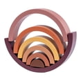 thumbnail image 4 of Wooden Rainbow Stacker, Arch Wooden Stacker Puzzle Colorful Large Arch Stacking Toy Educational Stacking Toy for Toddlers, 4 of 8