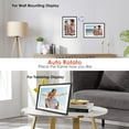 thumbnail image 6 of Digital Picture Frame 10.1 Inch 32GB WiFi Enabled 1280x800 HD IPS Touch Screen Auto-Rotate Wall Mount Share Photos Videos App Smart Slideshow Gift for Mom Dad Weddings Birthdays Black, 6 of 8