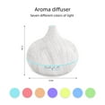 thumbnail image 5 of 18.6oz Aroma Diffuser with 6 Essential Oils - Lavender  Jasmine  Rose  Lemon  Ocean Scents  Perfect Gift for Ramadan & Presidents' Day Sale, 5 of 6