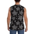 thumbnail image 4 of Lsque Turtle Print Men's Cotton Blend Sleeveless Muscle Shirts (S-3XL)- Moisture Wicking, Odor Protection, UPF 30+,Medium, 4 of 8