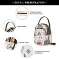 thumbnail image 4 of FORMRS Crossbody Bag for Women Quilted Travel Shoulder Cell Phone Purse with Chain Strap Handbag, Red Nordic Christmas House, 4 of 7