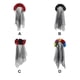 thumbnail image 3 of Qarigey Tocado de Halloween para damas y niñas, piezas de puesta en escena, accesorios decorativos para jugadores de rol, elementos, Accesorio para el cabello, 3 of 6