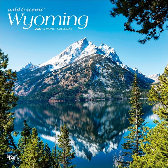 Wyoming Wild & Scenic | 2027 12x24" (Hanging) Wall Calendar | Plastic-Free