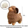 thumbnail image 4 of Chubby Plush Sheep Stuffed Animal9.1''Soft Comfort Lamb Doll Toy for Nursery Decor, Farm Theme Gift, 4 of 6