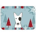 thumbnail image 1 of Winter Holiday Bull Terrier Kitchen & Bath Mat, 20 x 30, 1 of 1
