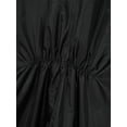 thumbnail image 6 of Alvivi Men's Hooded Jumpsuits Full zip One Piece Lightweight Hooded Raincoat Waterproof Rain Suit Black M, 6 of 7