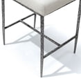 thumbnail image 2 of Lalia Modern Upholstered Square Back Counter Height Bar Stool with Metal Frame, Gunmetal, 2 of 13