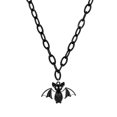 thumbnail image 2 of Jiaroswwei Halloween Necklace Punk Gothic Thick Chain Decorative Adjustable Trick Treats Gift Geometric Halloween Bat Pendant Choker Necklace Fashion Jewelry Party Favors, 2 of 7