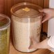 thumbnail image 1 of Hogar Gran Bucket de arroz a prueba de insectos Tanque de arroz a prueba de humedad (amarillo L), 1 of 6