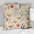 thumbnail image 2 of Designart "Sketching Tropical Seashells II" Coastal Printed Throw Pillow, 2 of 5