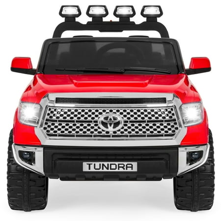 Best Choice Products 12V Kids Battery Powered Remote Control Toyota Tundra Ride On Truck w/ LED Lights, Music, Storage Compartment - (Best Price On F150)