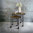 thumbnail image 3 of Miekor Furniture Oblis Vintage Oak Finish Nesting Table Set No5015, 3 of 8