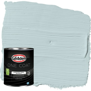 Glidden One Coat Interior Paint and Primer, Scandinavian Sky / Blue, 1 Quart, Semi-Gloss