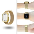 thumbnail image 1 of Correa para apple watch compatible con 42mm / 44mm metálica+ Case completo protector de pantalla Mamá Pulpo Milanese mica completa, 1 of 7