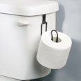 thumbnail image 2 of mDesign Metal Over the Tank Toilet Tissue Paper Roll Holder - Matte Black, 2 of 4
