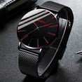thumbnail image 2 of Reloj hombre 2023, reloj minimalista ultrafino para hombre, reloj de cuarzo con correa de malla de acero inoxidable a la moda para hombre, reloj masculino Tan Jianjun unisex, 2 of 2