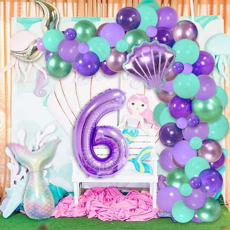 Mermaid 6th Birthday Decorations For Girls Mermaid Balloon Garland Arch Kit With Rainbow Number 6 Balloon Shell Tail Foil Balloons Under The Sea Party Decoration Supplies Walmart Canada Mermaid 6th Birthday Decorations For Girls Mermaid Balloon Garland Arch Kit With Rainbow Number 6 Balloon Shell Tail Foil Balloons Under The Sea Party Decoration Supplies Walmart Canada
