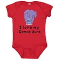 thumbnail image 3 of Inktastic I Love My Great Aunt Elephant Purple Blue Boys Baby Bodysuit, 3 of 5