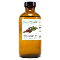 Wintergreen Essential Oil - 8 fl oz (237 ml) Glass Bottle w/ Cap - 100% Pure Essential Oil by GreenHealth - Now Shipped with a Child Resistant Cap!