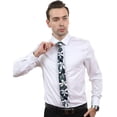 thumbnail image 2 of Men's Cotton Printed Floral Tie 2.56" Skinny Narrow Necktie, 2 of 6