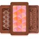 thumbnail image 1 of 3 Pcs Break Apart Chocolate Molds Silicone Deep Candy Bar Molds Silicone Shapes, Silicone Molds For Wax Melts Large( Pyramid Set ), 1 of 5