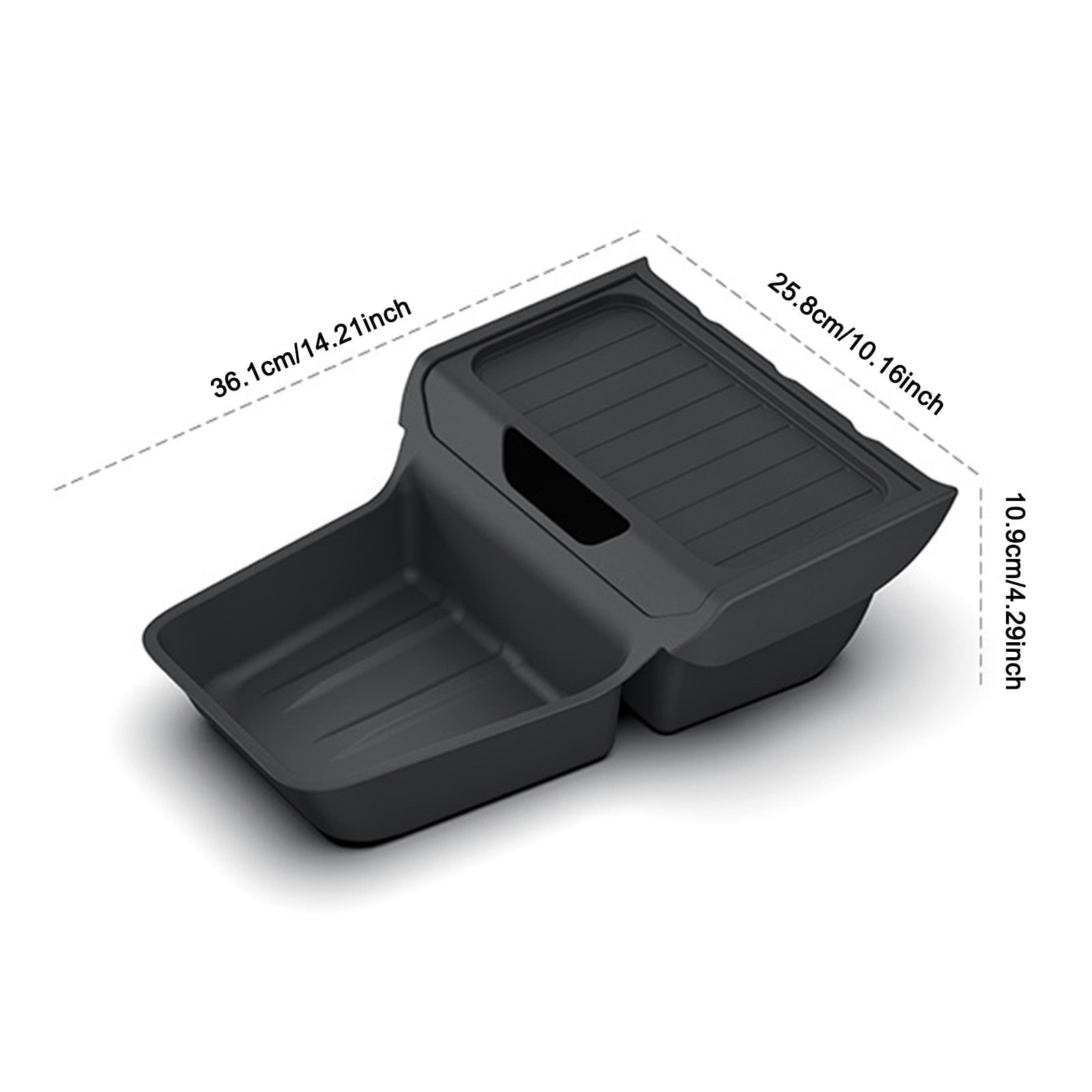 Hersfrd Lower Center Console Organizer Tray for Tesla Model Y Juniper Standard 2025 2026 Interior Storage Insert Tray for Model Y 2025 2026 Accessories