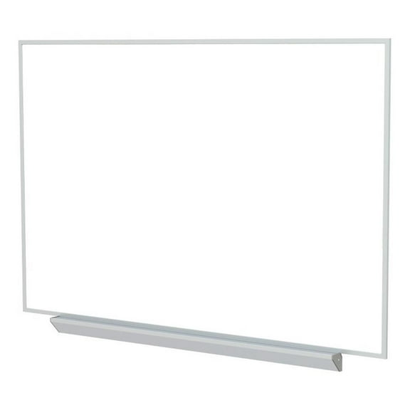 Ghent M1 Porcelain Mag Whiteboard - Aluminum Frame - Box Tray - 4ft H x 7ft