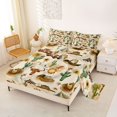 thumbnail image 2 of jejeloiu Western Cowboy Theme Camping Bed Sheets Kids,Desert Botanical Cactus King Sheets,4 Pieces, 2 of 6