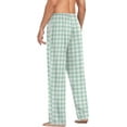 thumbnail image 6 of FREEAMG Grey Checkered Gingham Men's Pajama Pants Sleepwear Lounge Pajama Bottoms, 6 of 7