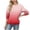 Hot Pink, variant on cocolona Womens Casual Sweatshirts Fall Crewneck Long Sleeve Shirts Fashion Gradient Color Pullover Tops Loose Comfy Blouses
