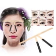 thumbnail image 3 of Eyebrow Template, Three-Point Positioning Ruler Permanent Makeup  Eyebrow Measure Ruler Symmetrical Balance Grooming Stencil Tool Natural Effect And Simple Operation, 3 of 5