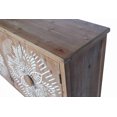 thumbnail image 6 of Buffet Cabinet with 4 Doors, Accent Cabinet with 2 Shelves, Farmhouse Boho Storage Cabinet with Solid Wood Frame, 62" Tall Mid Century Coffee Bar Table for Living Room Kitchen Hallway, Antique Brown, 6 of 7